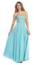 Main image of Strapless Floral Sequins Bust Long Formal Prom Dress